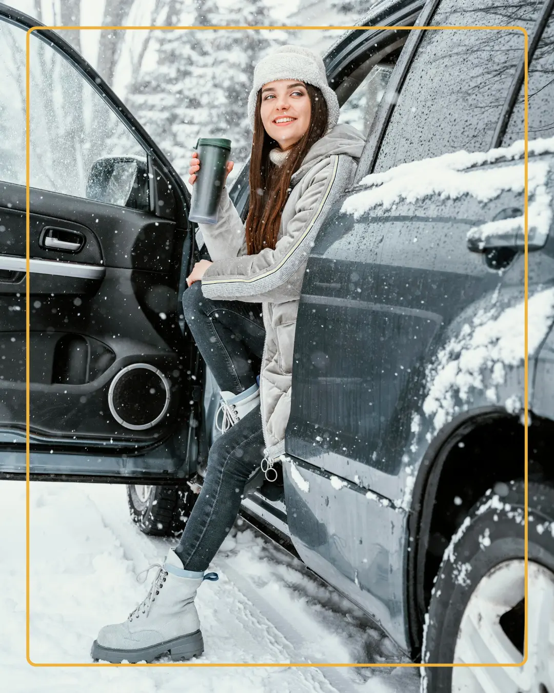 Winter car protection educating clients