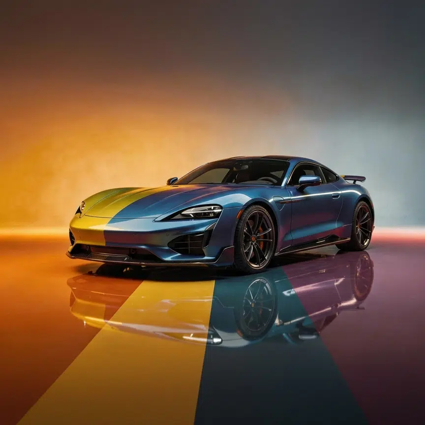 Colored Films on a sport car